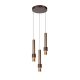 Lucide MARGARY - Suspension - Ø 28 cm - LED Dim. - 3x4W 2700K - Café 