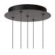 Lucide KLIGANDE - Suspension - Ø 30 cm - LED Dim. - 5x8W 2700K - Noir 