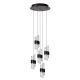 Lucide KLIGANDE - Suspension - Ø 30 cm - LED Dim. - 5x8W 2700K - Noir 