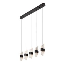 Lucide KLIGANDE - Suspension - LED Dim. - 5x7,8W 2700K - Noir 