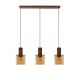 Lucide TOLEDO - Suspension - Ø 20 cm - 3xE27 - Ambre 