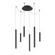 Lucide LORENZ - Suspension - Ø 120 cm - LED Dim. - 6x4W 3000K - Noir 