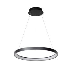 Lucide VIDAL - Suspension - Ø 58 cm - LED Dim. - 1x48W 2700K - Noir 