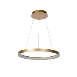 Lucide VIDAL - Suspension - Ø 58 cm - LED Dim. - 1x48W 2700K - Or Mat / Laiton 