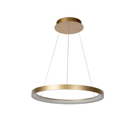 Lucide VIDAL - Suspension - Ø 58 cm - LED Dim. - 1x48W 2700K - Or Mat / Laiton 