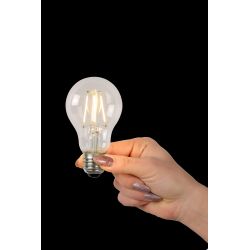 Lucide A60 Class B - Ampoule filament - Ø 6,4 cm - LED Dim. - E27 - 1x7W 2700K - Transparent 