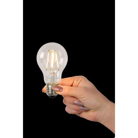 Lucide A60 Class A - Ampoule filament - Ø 6 cm - LED - E27 - 1x7W 2700K - Transparent 