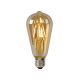 Lucide ST64 - Ampoule filament - Ø 6,4 cm - LED Dim. - E27 - 1x5W 2700K - Ambre 