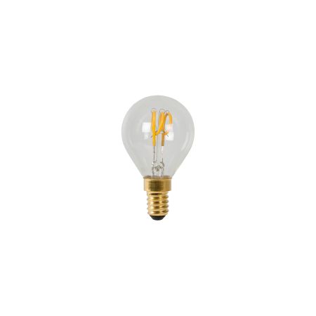 Lucide P45 - Ampoule filament - Ø 4,5 cm - LED Dim. - E14 - 1x3W 2700K - Transparent 