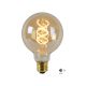 Lucide G95 TWILIGHT SENSOR - Ampoule filament Intérieur/Extérieur - Ø 9,5 cm - LED - E27 - 1x4W 2200K - Détecteur Jour/Nuit - Am