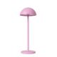 Lucide JOY - Lampe de table Intérieur/Extérieur Rechargeable - Batterie/Piles - Ø 12 cm - LED Dim. - 1x1,5W 3000K - IP54 - Rose 