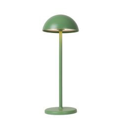 Lucide JOY - Lampe de table Intérieur/Extérieur Rechargeable - Batterie/Piles - Ø 12 cm - LED Dim. - 1x1,5W 3000K - IP54 - Vert 