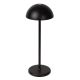 Lucide JOY - Lampe de table Intérieur/Extérieur Rechargeable - Batterie/Piles - Ø 12 cm - LED Dim. - 1x1,5W 3000K - IP54 - Noir 