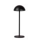 Lucide JOY - Lampe de table Intérieur/Extérieur Rechargeable - Batterie/Piles - Ø 12 cm - LED Dim. - 1x1,5W 3000K - IP54 - Noir 