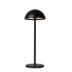 Lucide JOY - Lampe de table Intérieur/Extérieur Rechargeable - Batterie/Piles - Ø 12 cm - LED Dim. - 1x1,5W 3000K - IP54 - Noir 