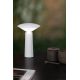 Lucide JIVE - Lampe de table Intérieur/Extérieur Rechargeable - Batterie/Piles - Ø 13,7 cm - LED Dim. - 1x3W 2800K/6500K - IP44 