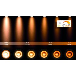 Lucide VARIO LED - Lampe de bureau - LED Dim to warm - 1x8W 2700K/6500K - Blanc
