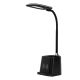 Lucide PENNY - Lampe de bureau - LED Dim. - 1x4,7W 3000K - Avec chargeur sans fil - Noir 