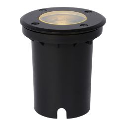 Lucide BILTIN - Spot de sol Intérieur/Extérieur - Ø 10,8 cm - 1xGU10 - IP67 - Noir