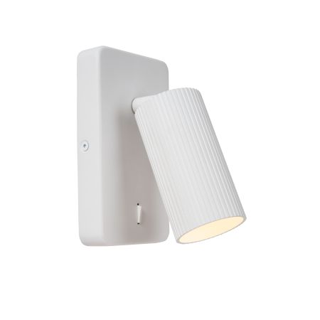 Lucide CLUBS - Lampe de chevet / Applique mural - 1xGU10 - Blanc 