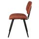 Chaise repas velours cognac LIZZY 