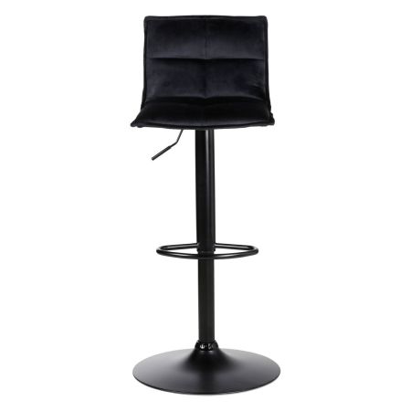 Tabouret de bar en velours noir réglable Jordi 