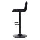 Tabouret de bar en velours noir réglable Jordi 