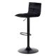 Tabouret de bar en velours noir réglable Jordi 