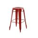 Tabouret de bar industriel en métal rouge h75cm INDUS 