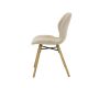 Chaise tissu soft touch sable KERI 