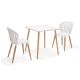 Chaise de jardin plastique blanc AZUR 