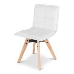 Chaise PU blanc MAE