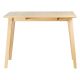 Table repas 60cm avec allonge chêne naturel Mikado 