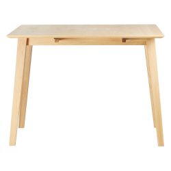 Table repas 60cm avec allonge chêne naturel Mikado