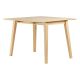 Table repas 60cm avec allonge chêne naturel Mikado 