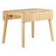 Table repas 60cm avec allonge chêne naturel Mikado 