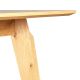 Table repas 180cm avec allonge intégrée chêne naturel Hyma 