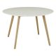 Table ronde laqué blanc scandinave120 cm Bloom 