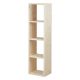 Cube de rangement pin brut 4 niches 