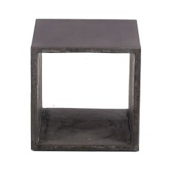 Cube de rangement béton de 40 cm gris foncé Hermitage 