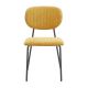 Chaise repas tissu beige Couleur:Jaune curry