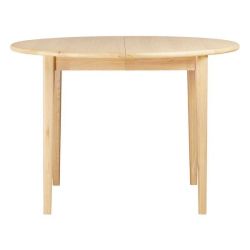 Table repas ronde 110 cm extensible chêne naturel