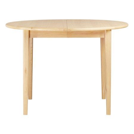 Table repas ronde 110 cm extensible chêne naturel Couleur:Naturel Longueur:110 cm