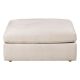 Pouf pour canapé 100cm tissu sable Couleur:Sable Nombre de places assise:2