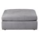 Pouf pour canapé 100cm tissu sable Couleur:Gris foncé Nombre de places assise:2