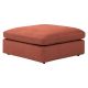 Pouf pour canapé 100cm tissu sable Couleur:Terracotta Nombre de places assise:2