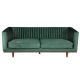 Canapé velours 2 places vert vintage Couleur:Vert sapin Nombre de places assise:3