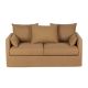 Canapé convertible 3 places lin ocre Couleur:Ocre Type de mécanique:Lit ajustable Taille du canapé:140x190